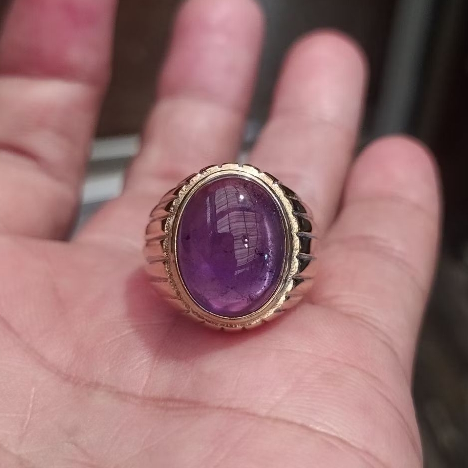 cincin batu kecubung kalimantan