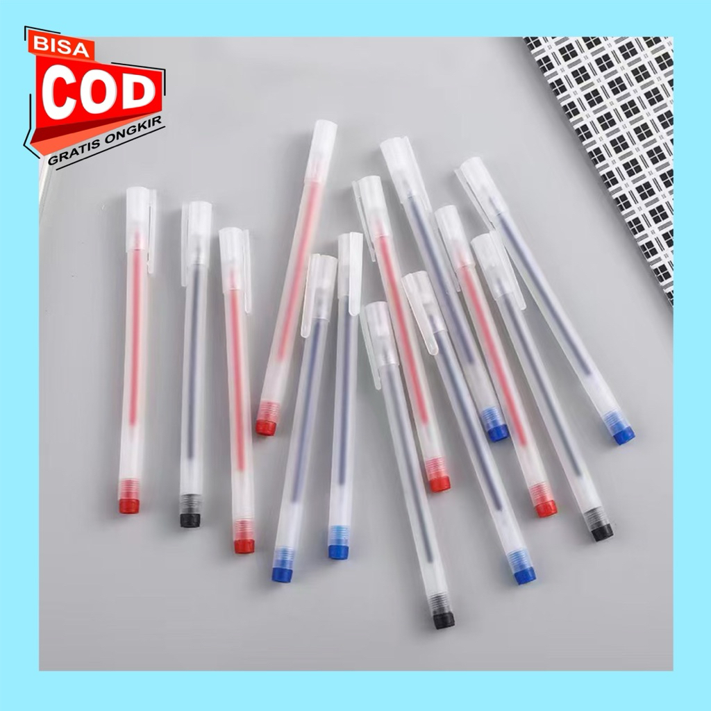 

JSN-A46 Pena Gel Alat Tulis Pulpen 0.5mm Motif Polos Simple / Pena Perlengkapan Sekolah Ballpoint / Pulpen Cair Kantor Sekolah Import