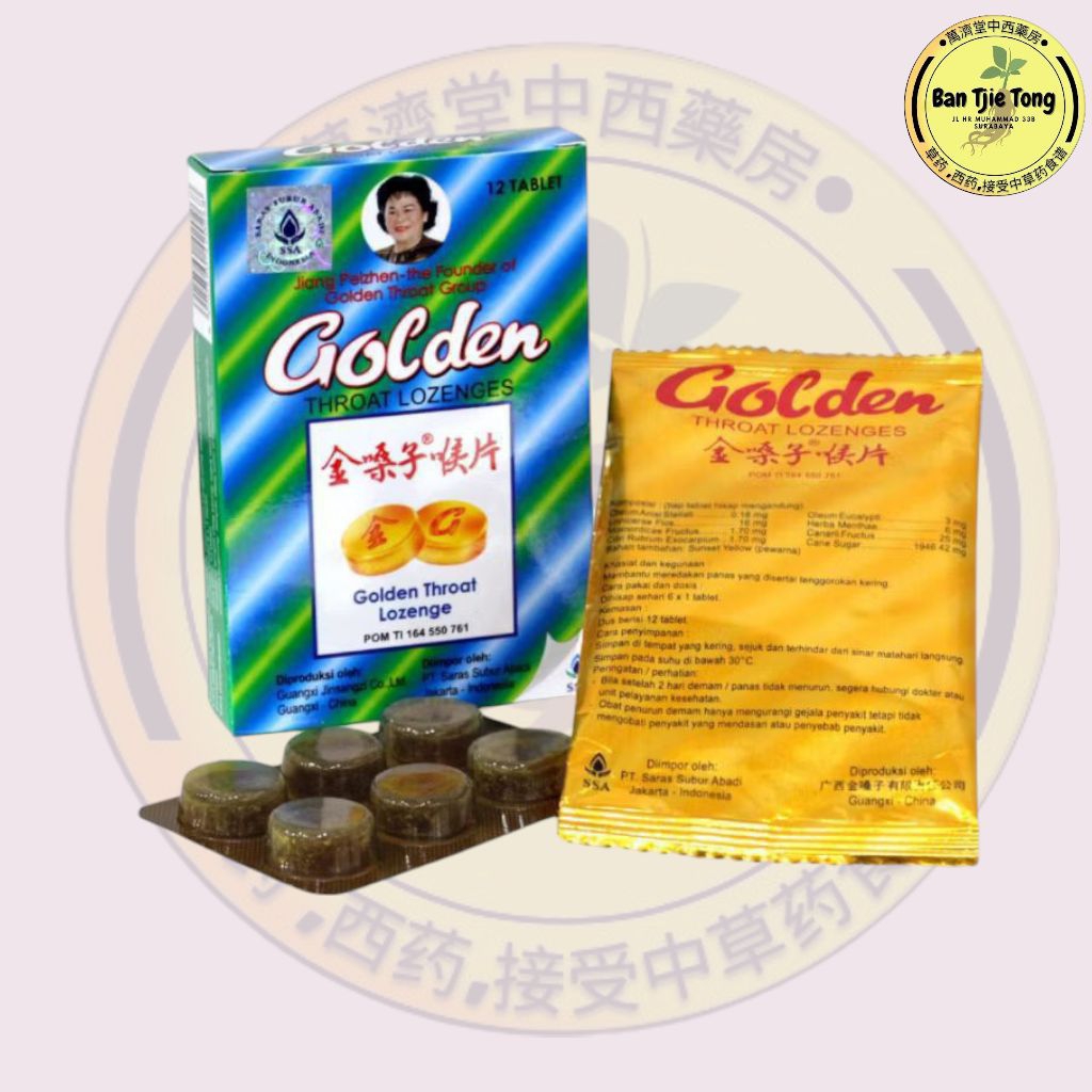 

GOLDEN THROAT LOZENGES SSA /PERMEN TENGGOROKAN / PERMEN BATUK