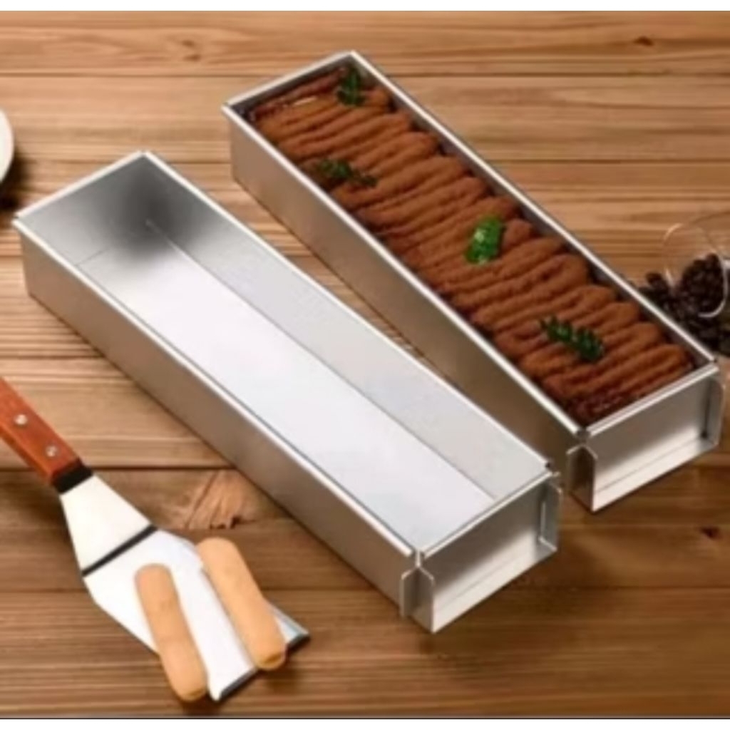 

Loyang tiramisu/loyang kue tiramisu1set spatula staniles bahan staniles tebal0,3