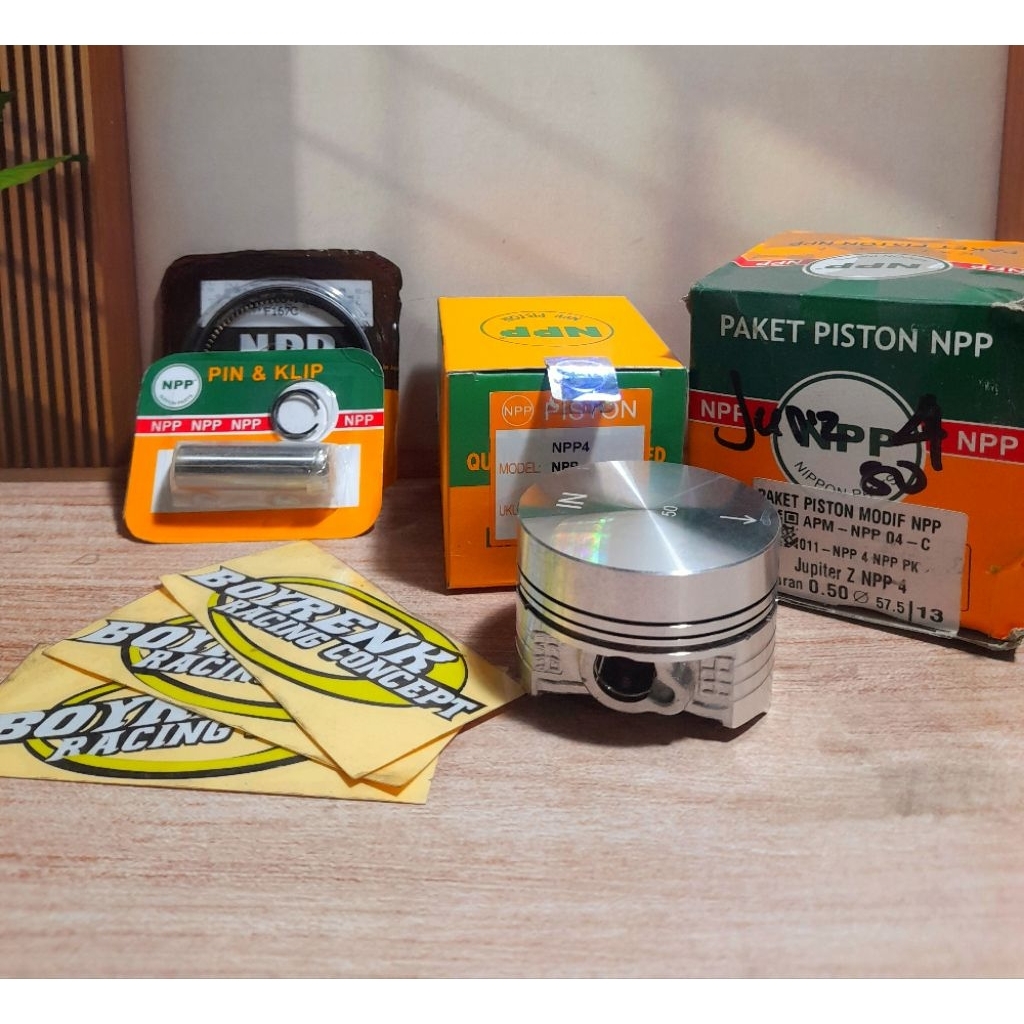 PISTON KIT CUSTOME DOME JUPITER Z NPP TYPE 4 DIAMETER 57 - 58 - BOYRENK RACING CONCEPT