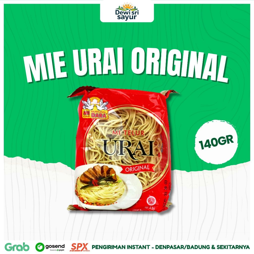 

Mie Urai Original 140gr – Dewi Sri Sayur