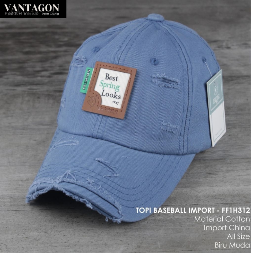 Topi Baseball Import BSL Motif Sobek Original Quality