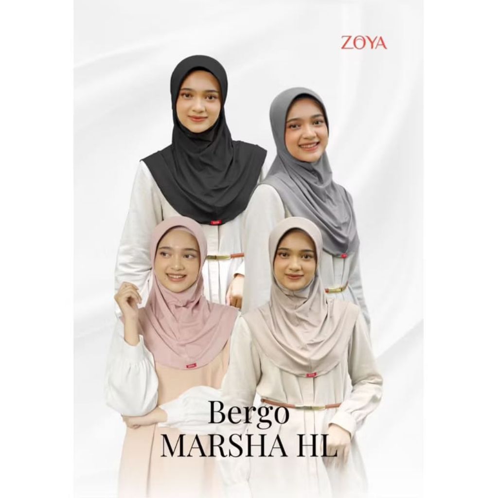 ZOYA ORI - Bergo Marsha Hl Casual - Bergo Sekolah Sporty Bahan Lycra