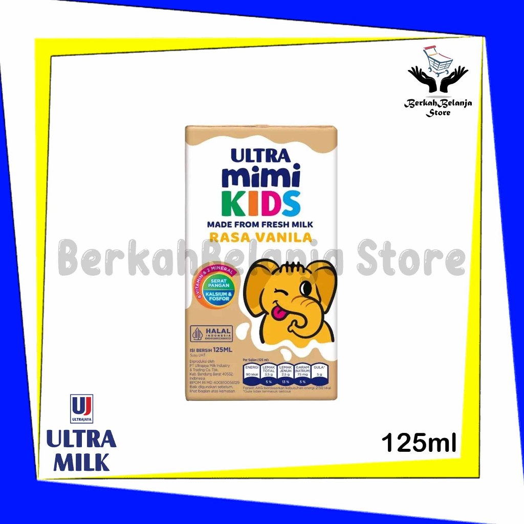 

Ultra Mimi Susu UHT 125ml Vanilla 1 Karton (40 Pcs)