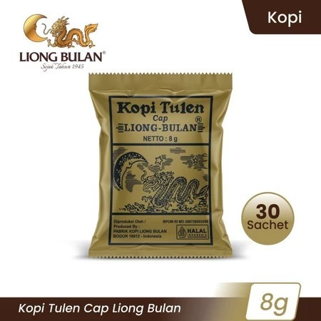 

LIONG Kopi Liong Tanpa Gula (1 Bungkus 30 pcs Ukuran Kecil 8 Gram)