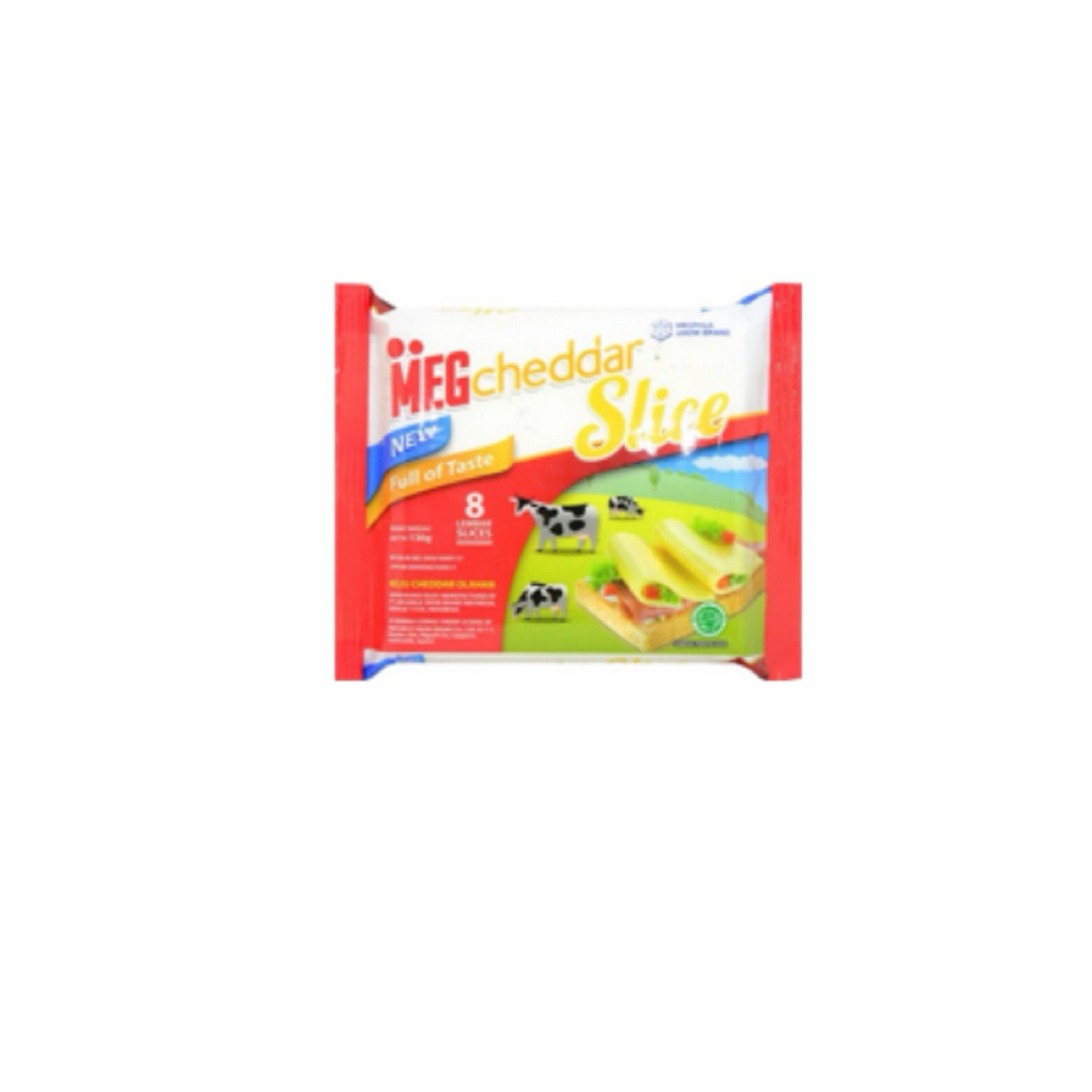 

MEG Cheddar Slice 8s 136g – Keju Lembut Siap Santap untuk Roti & Sandwich