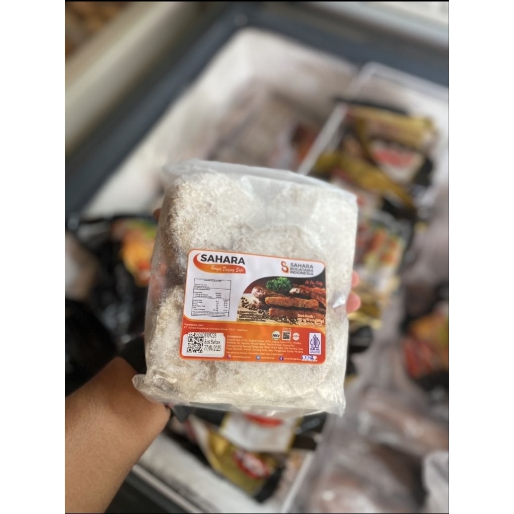 

PATTY BEEF SAHARA ISI 10 PER PACK