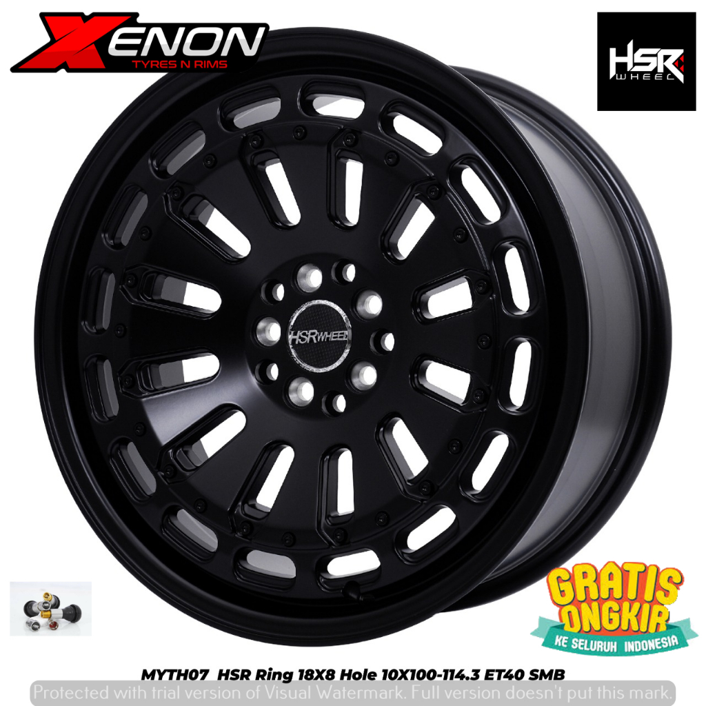 Velg Racing R18 HSR Myth 07 Pcd 5x100 5x114,3 Ring 18 Buat Mobil Sienta Forester Xpander Outlander