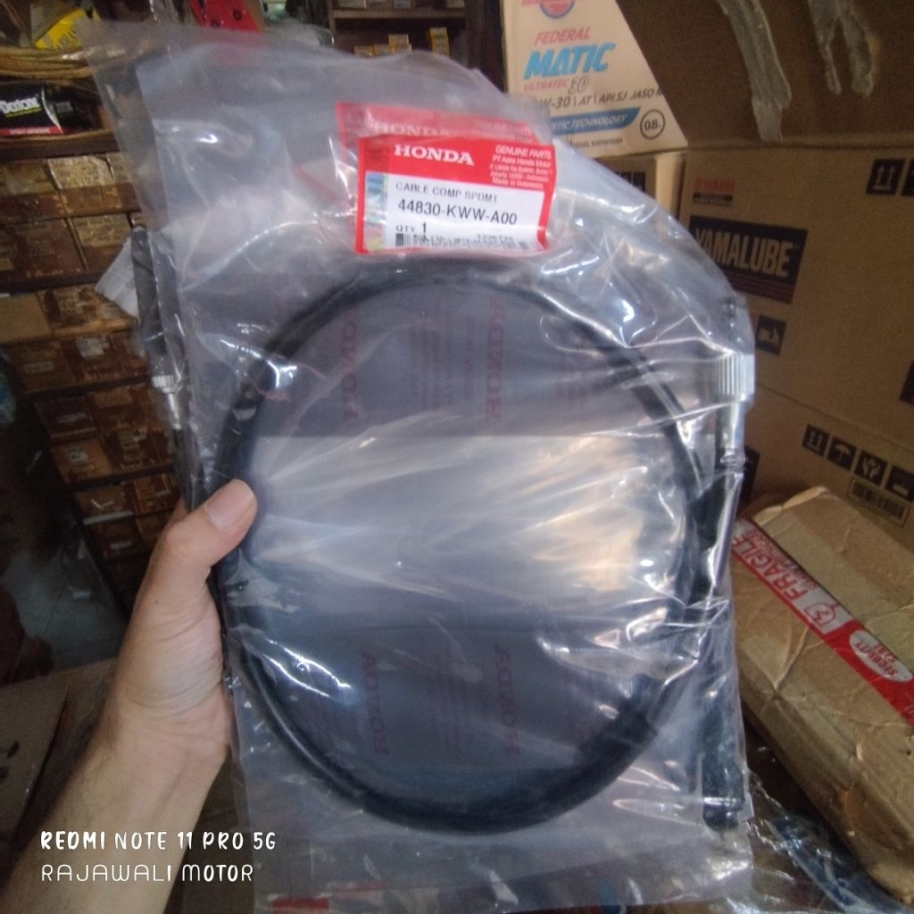 44830-KWW-A00 Kabel Speedometer Honda Revo 110 KWW AHM Original