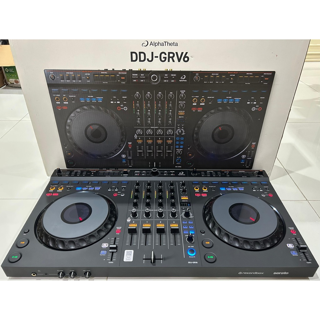 Alat DJ Pioneer DDJ GRV6 Fullset Box Controller DJ Pioner Rekordbox DJ Edition Like XDJ ; CDJ ; DDJ 