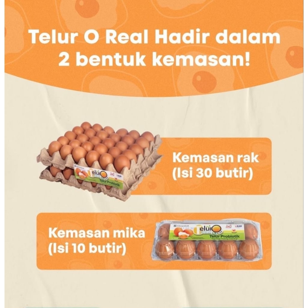 

TELUR O - TELUR PROBIOTIK GRADE A