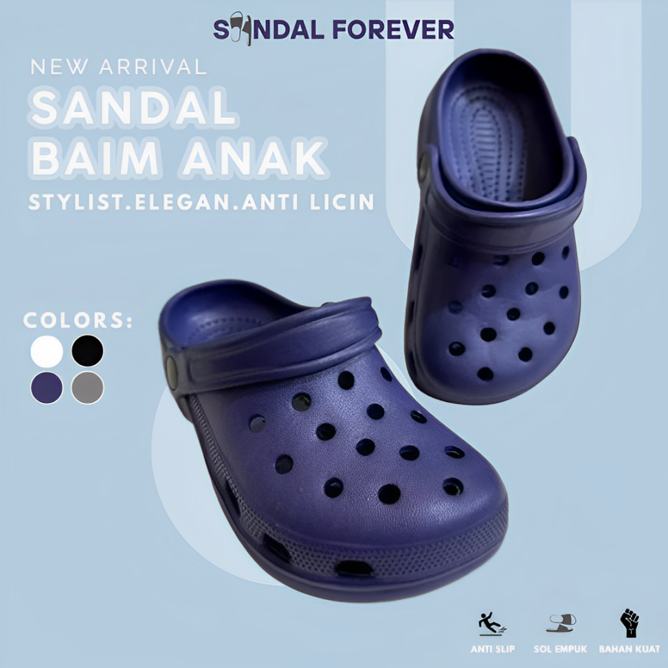 SANDAL BAIM ANAK CEWEK DAN COWOK SANDAL KODOK KECIL SANDAL ANAK BAIM CEWE COWO