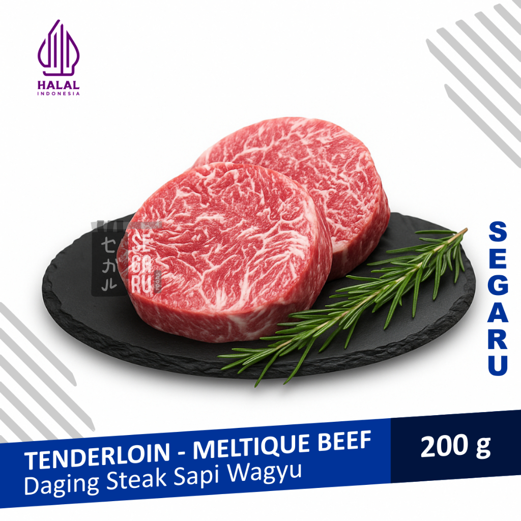

Tenderloin Steak Wagyu Meltique | Tenderloin Beef Steak Meltik 200 gram