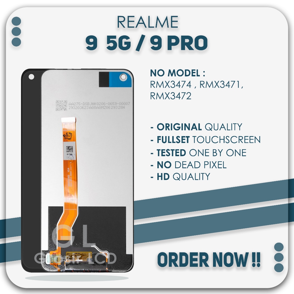 Grosir LCD Realme 9 5G / LCD Realme 9 Pro - Fullset Touch Screen