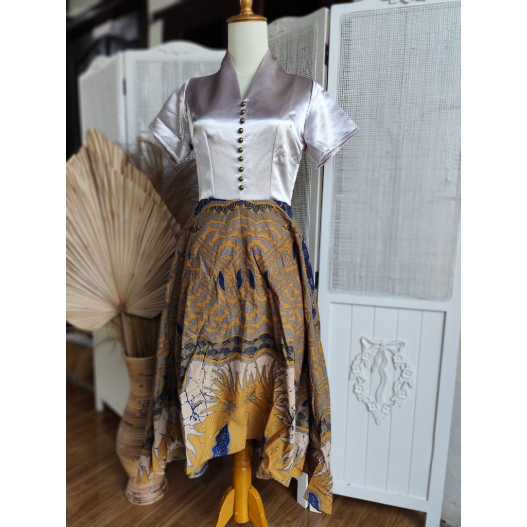 Sika Batik Midi Dress / Preloved Dress Batik Like New