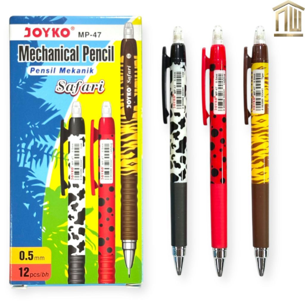 

Pensil Mekanik Joyko 2B 0.5 Motif Animal MP-47 (Pcs)