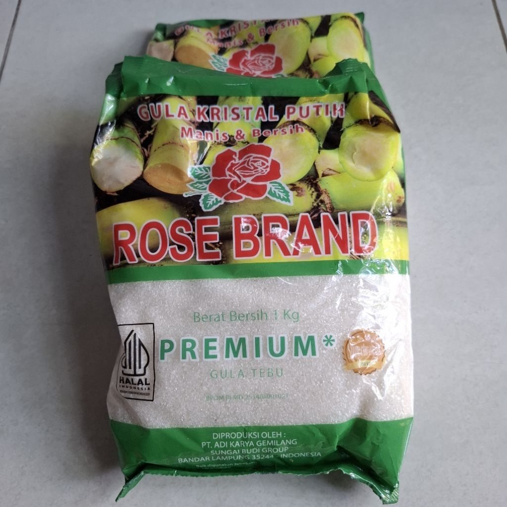 

Gula Kristal Putih Manis & Bersih Rose Brand Premium