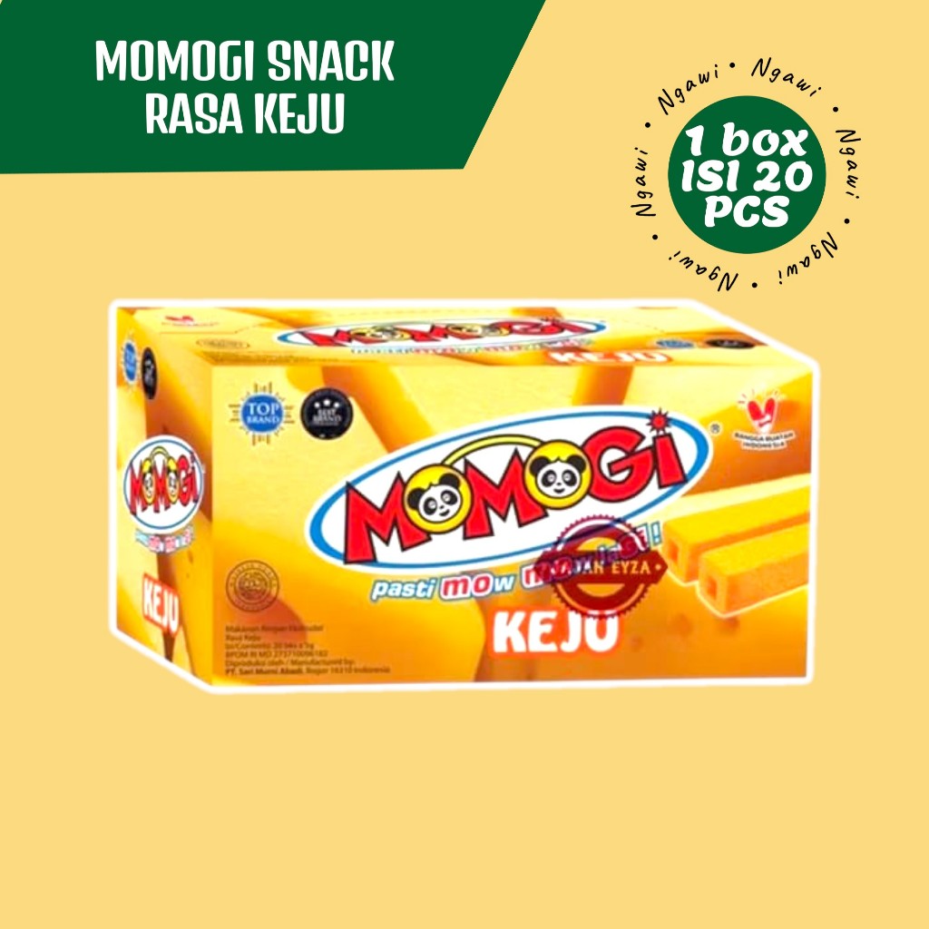 

MOMOGI STICK KEJU, MOMOGI SNACK , BOX ISI 20
