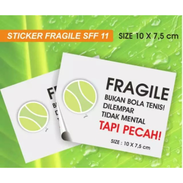 

[100 pcs] STIKER STICKER FRAGILE UNIK LUCU BESAR MURAH READY