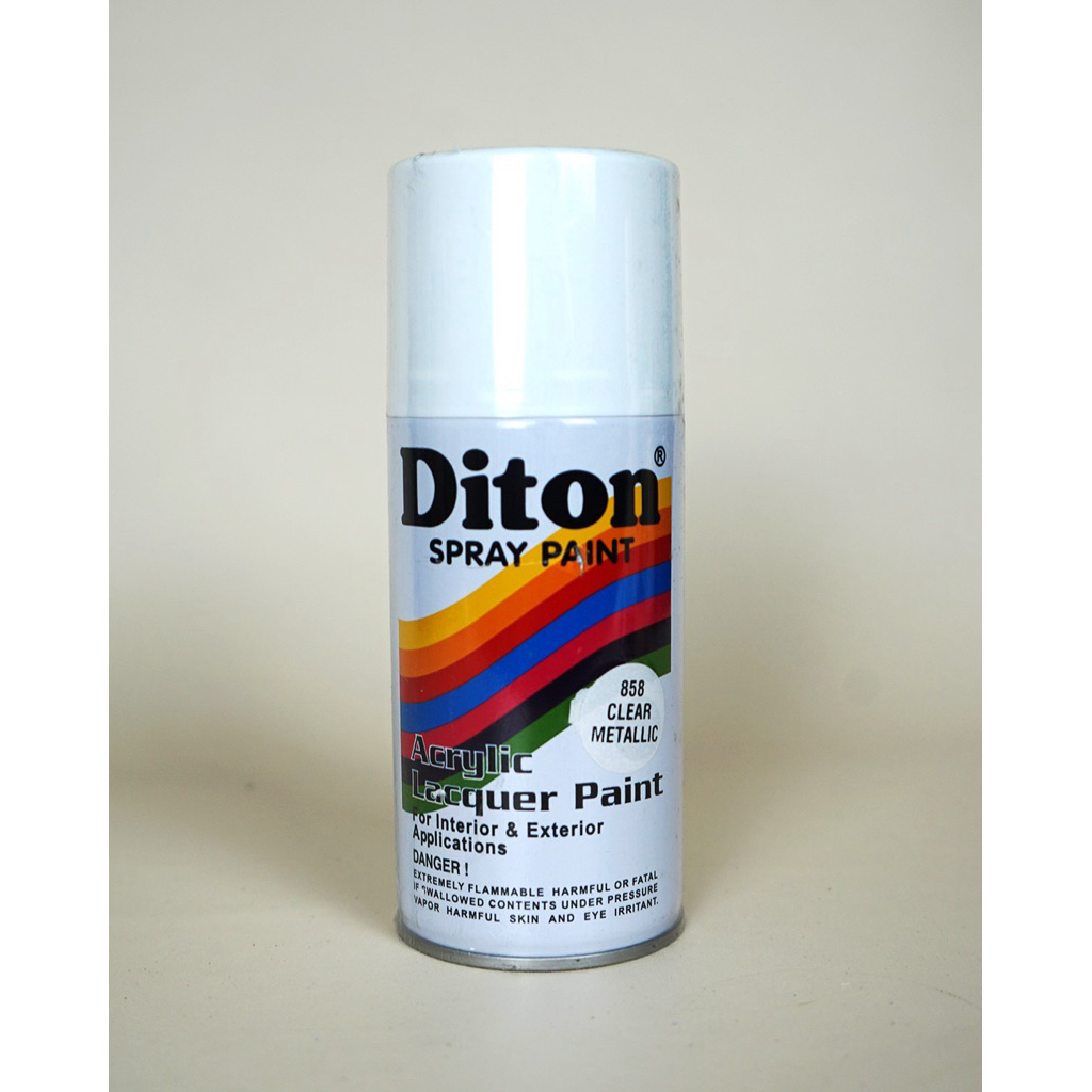 

Diton Spray Paint Acrylic Lacquer Paint Warna 858 Clear Metallic