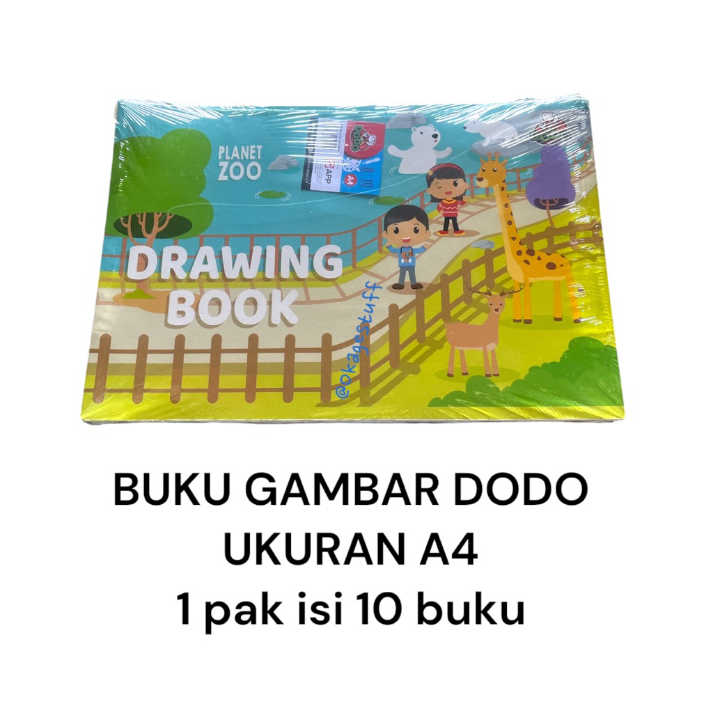 

(1 pak isi 10 buku) Buku gambar dodo ukuran A4