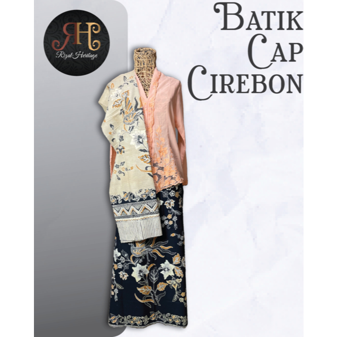 Batik Cirebon Setelan Sarung dan Selendang, Setelan Batik, Batik Setelan