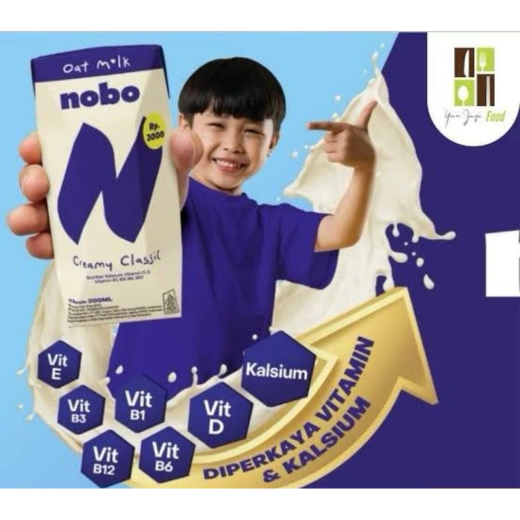 

Oatside Nobo Creamy Classic / Oat Milk / Oat Drink / Minuman Bergizi Kemasan 200ml 1karton 24pcs