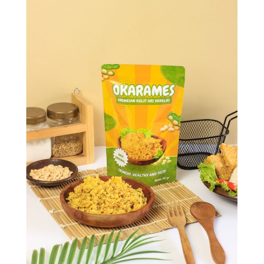 

OKARAMES | Kremesan Kulit Ari Kedelai