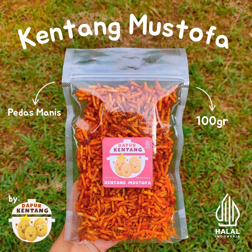 

Kentang Mustofa Pedas Manis Balado Pouch 100gr