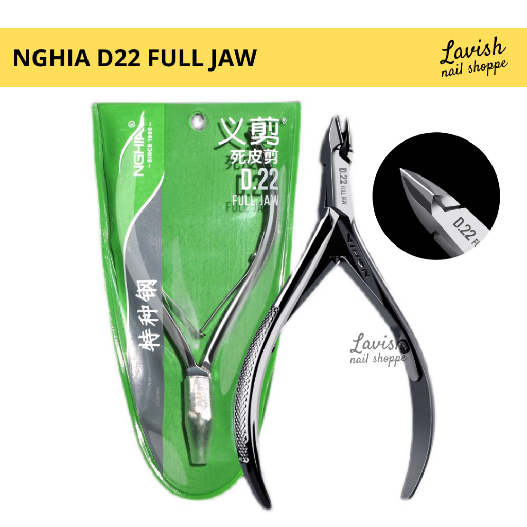 CUTICLE NIPPER NGHIA ORIGINAL TIPE D22 | D23 FULL JAW - ALAT GUNTING KUTIKULA