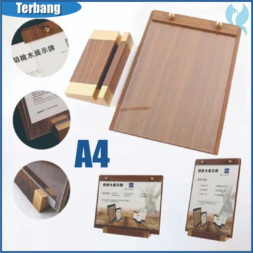 

Holder Kayu Stand Menu Berdiri Stand Menu Kayu A4 Papan Menu Cafe Kayu Menu Stand With Base