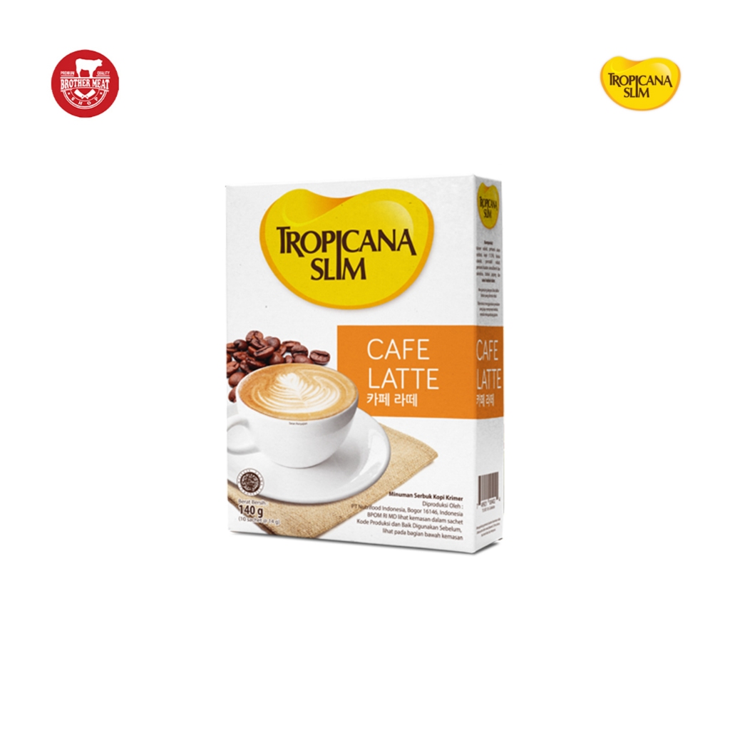

Tropicana Slim Cafe Latte / Kopi Susu Tanpa Gula Pasir 10S/140gr - brothermeatshop