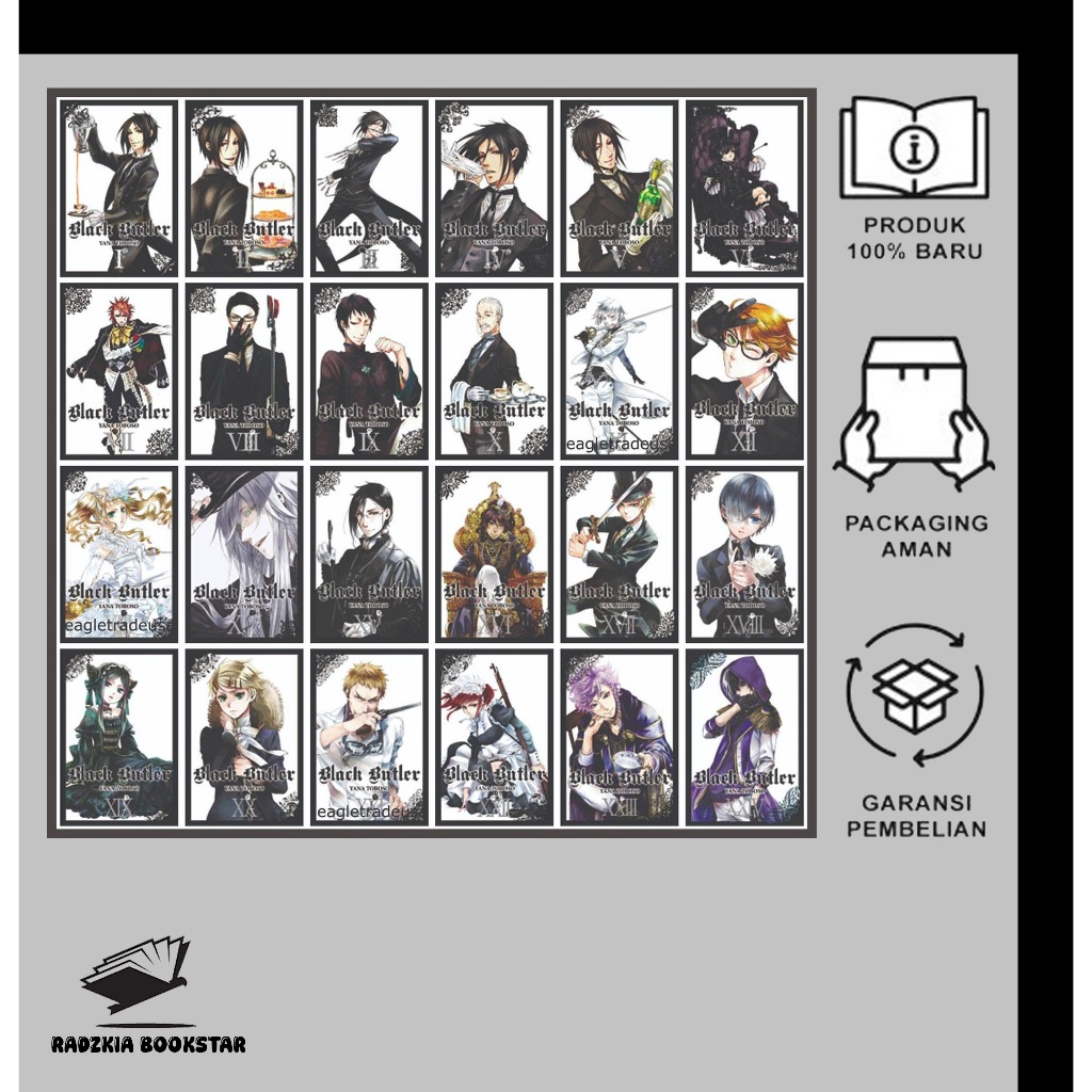Komik manga Black Butler Vol. 1-32 (English) -  pilih volume
