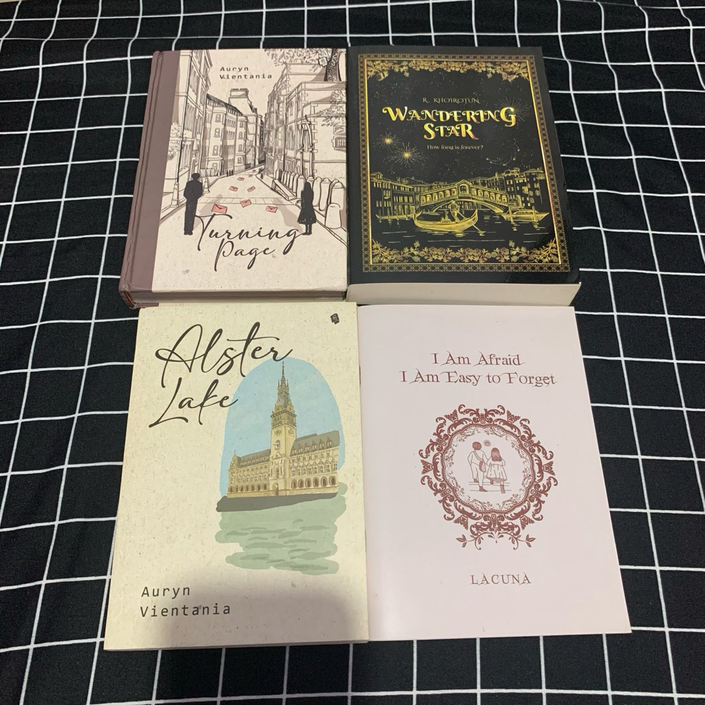 NOVEL ORIGINAL TURNING PAGE ALSTER LAKE WONDERING STAR