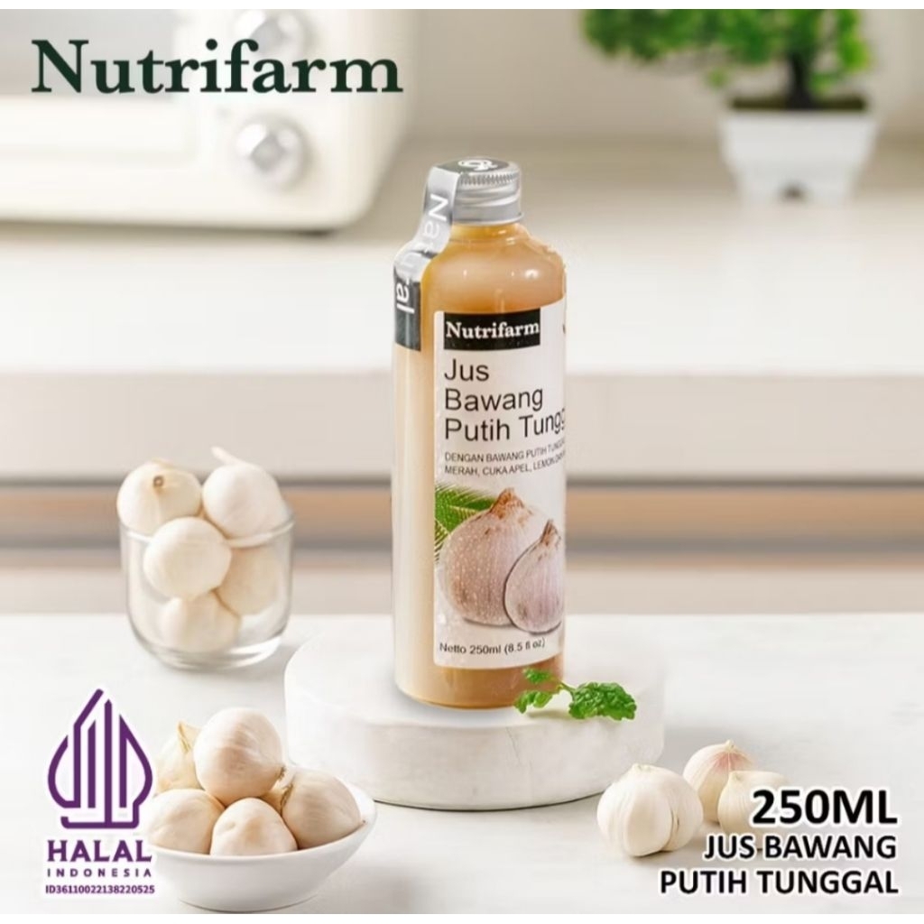

Jus Bawang Tunggal, Cuka Apel, Sari Lemon dan Madu Hutan 250ml Nutrifarm
