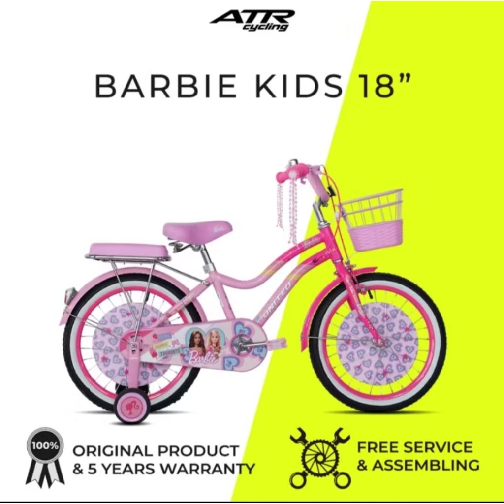 Sepeda Anak mini UNITED Barbie 18Inch