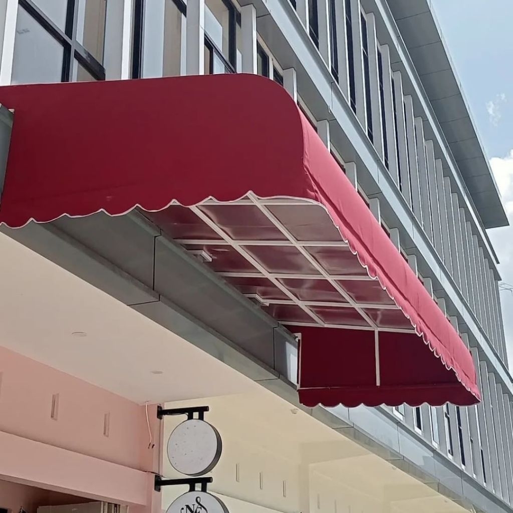 kanopi awning model lengkung minimalis