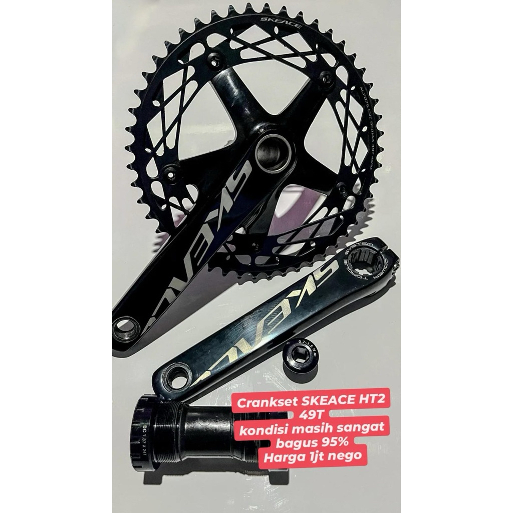 Crankset Skeace 49T Bcd144 second bekas