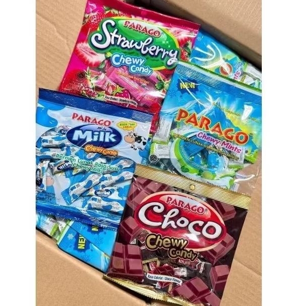

(1 DUS) PARAGO CHEWY CANDY PERMEN LUNAK 54 GR ISI 50 PCS