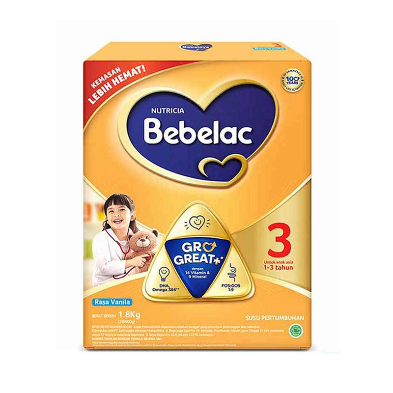 

Bebelac 3 1800gr Madu, Vanila