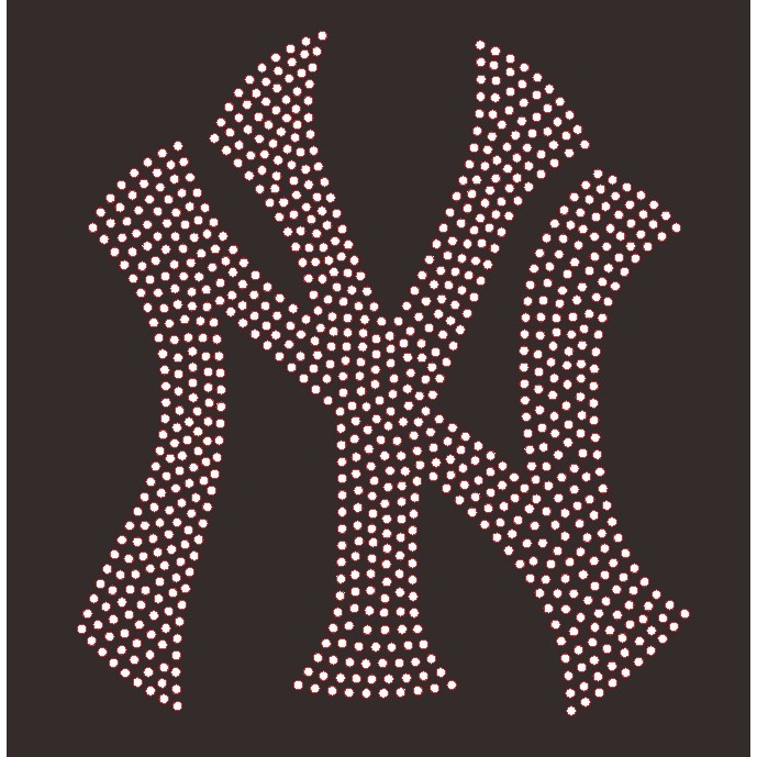 Mote Press gosok Bagian Dada Payet Gosok