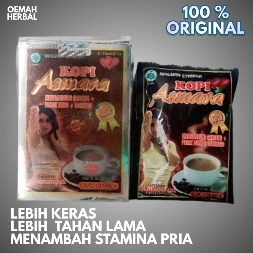 

Kopi Stamina Asmara 100% Original / 1 Box Isi 3 Sachet