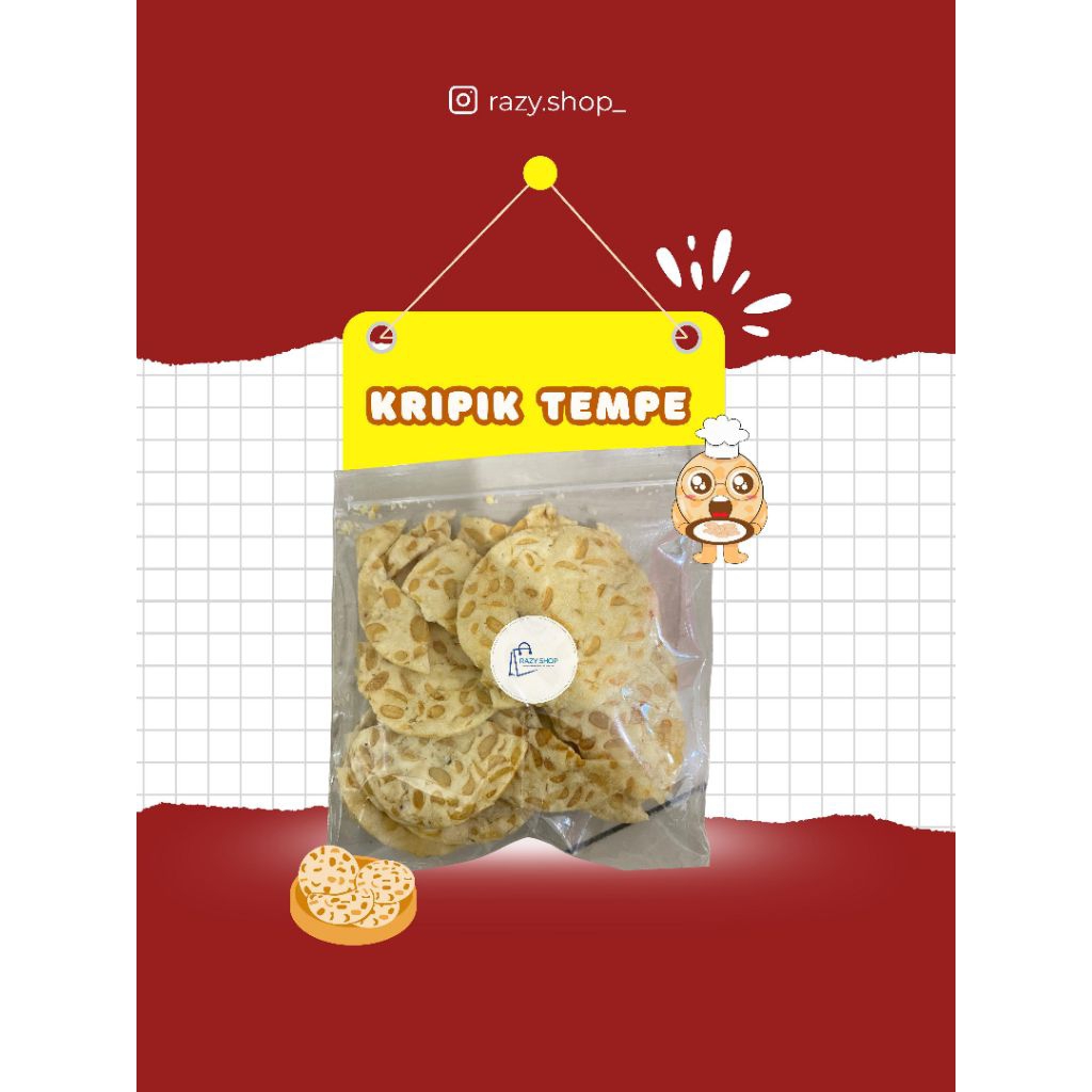 

[READY STOCK] keripik tempe daun jeruk