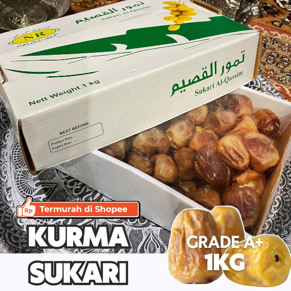 

Kurma Sukari Al Qassim 1kg | Grade A Premium Termurah Sukari Manis Dates Import - Oleh Oleh Haji
