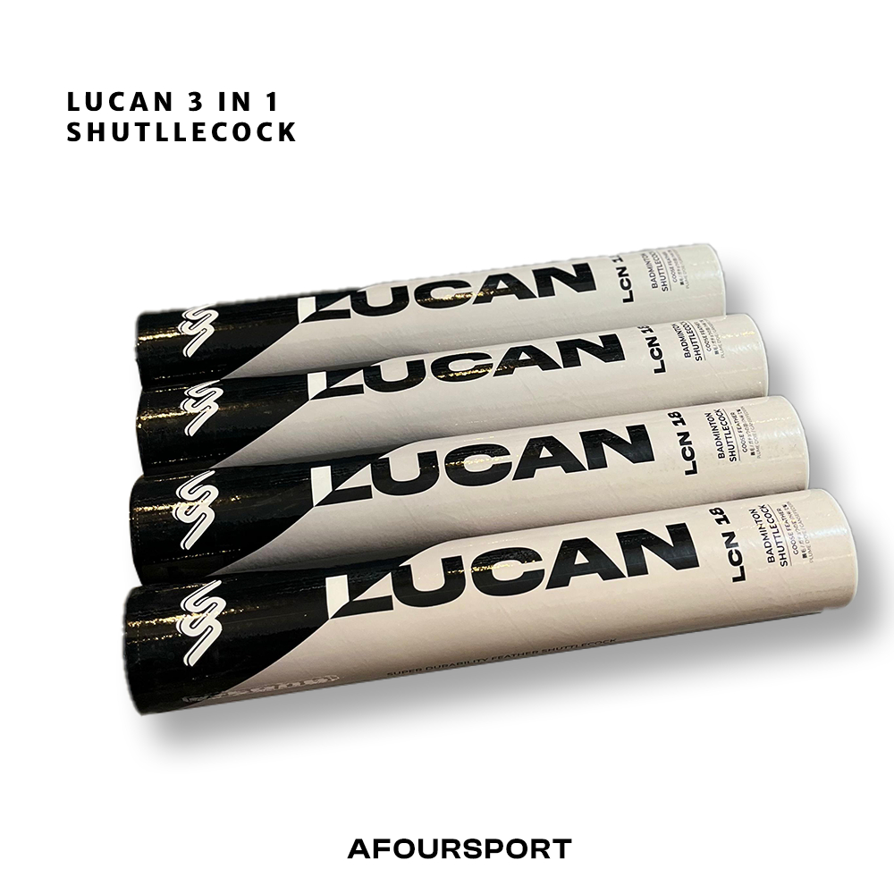Shuttlecock badminton Lucan - Shuttlecock Lucan 3 in 1 Shuttlecock 3in1