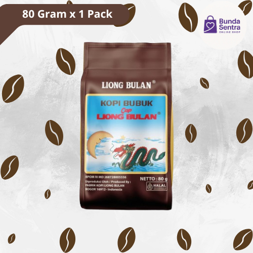 

Kopi Liong Bulan 80g (1 Pack Isi 10 Bungkus)– Rasa Kuat & Aroma Khas, Cocok untuk Harian