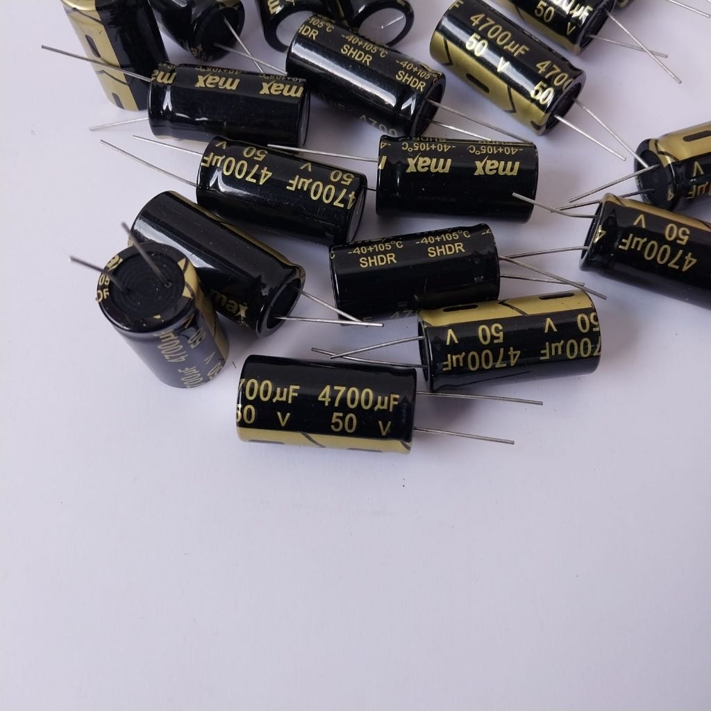 elco Max 50v 4700uf isi full , elco max 4700uf 50v , elco max hitam 4700uf 50v