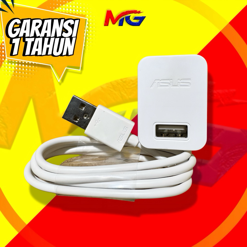 charger asus / adaptor asus / cas hp asus original 100% Putih 2Ampere Fast Charging (cod)