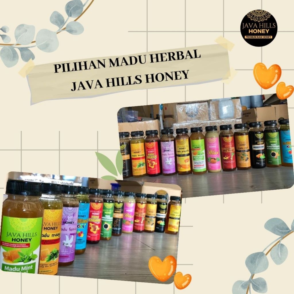 

(Free Pilih Hadiah) Java Hills Honey Madu Spesialist Lengkap All Varian Madu Asli 100% Imun Boster